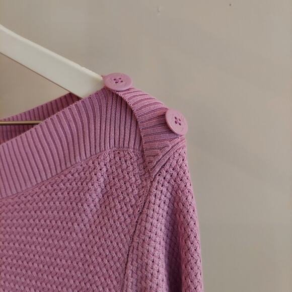 Talbots Sweater 2XP Tunic Length Lavender Purple Boat Neck Long Sleeve - Picture 4 of 8